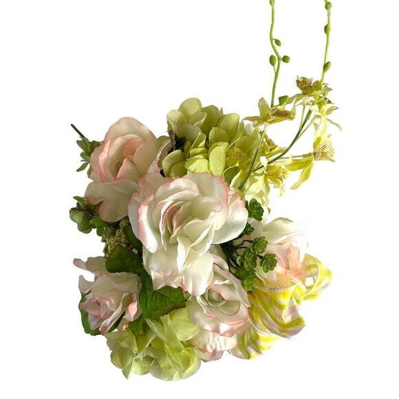 Handmade Spring Silk Flower Arrangement 109 READ DESCRIPTION - Picture 5 of 9